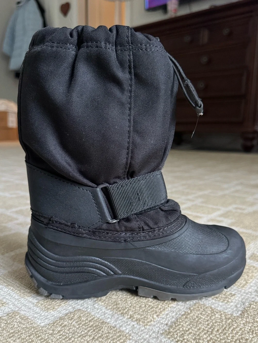 Kamik Insulated Waterproof Snow Winter Boots Black Kids Size 13
